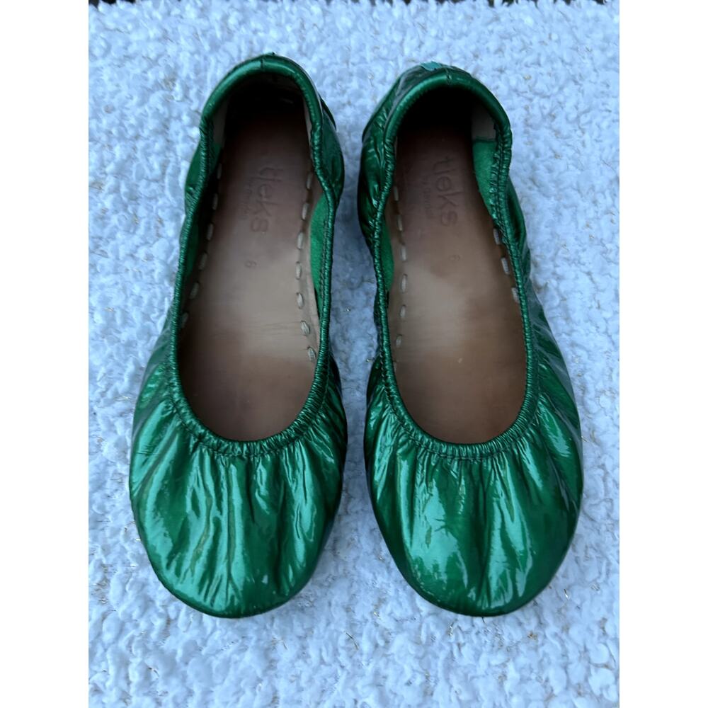 Tieks by Gavrieli Emerald Patent Leather Ballet Flats Sz6 - Picture 5 of 8